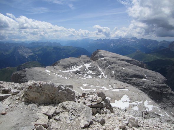 View from the summit of Piz Boe 3,152m