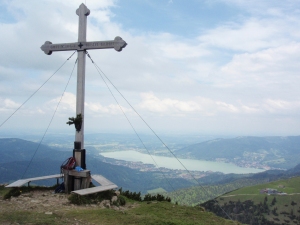The summit of Hirschberg and Tegernsee